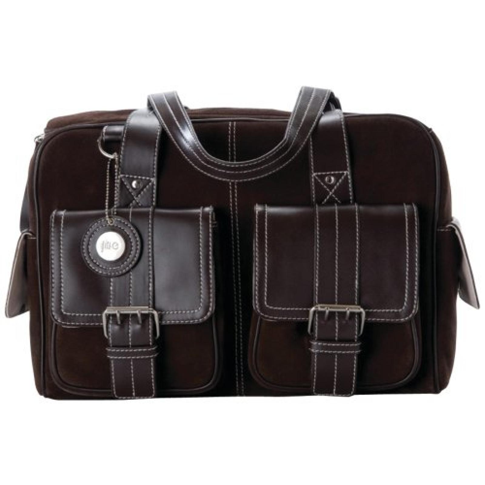 Jill-e Suede Damen-Kameratasche braun (M) 