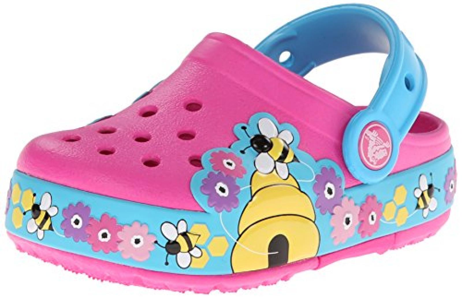 crocs CLightBusyBeePS M&auml;dchen Durchg&auml;ngies Plateau Ballerinas 