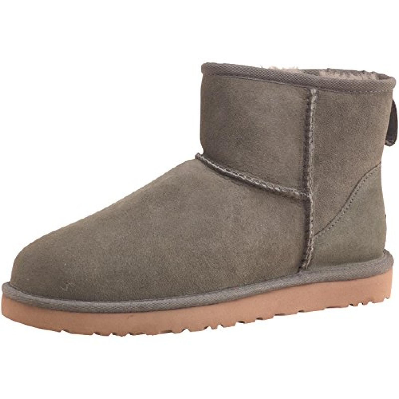 Damen Ugg Klassik Mini Stiefeletten Dunkelgr&uuml;n Frauen Weibchen 