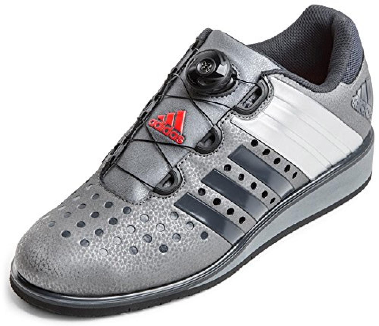 adidas Herren Gewichtheberschuhe Drehkraft Weightlifting M19057 silver/white/grey 