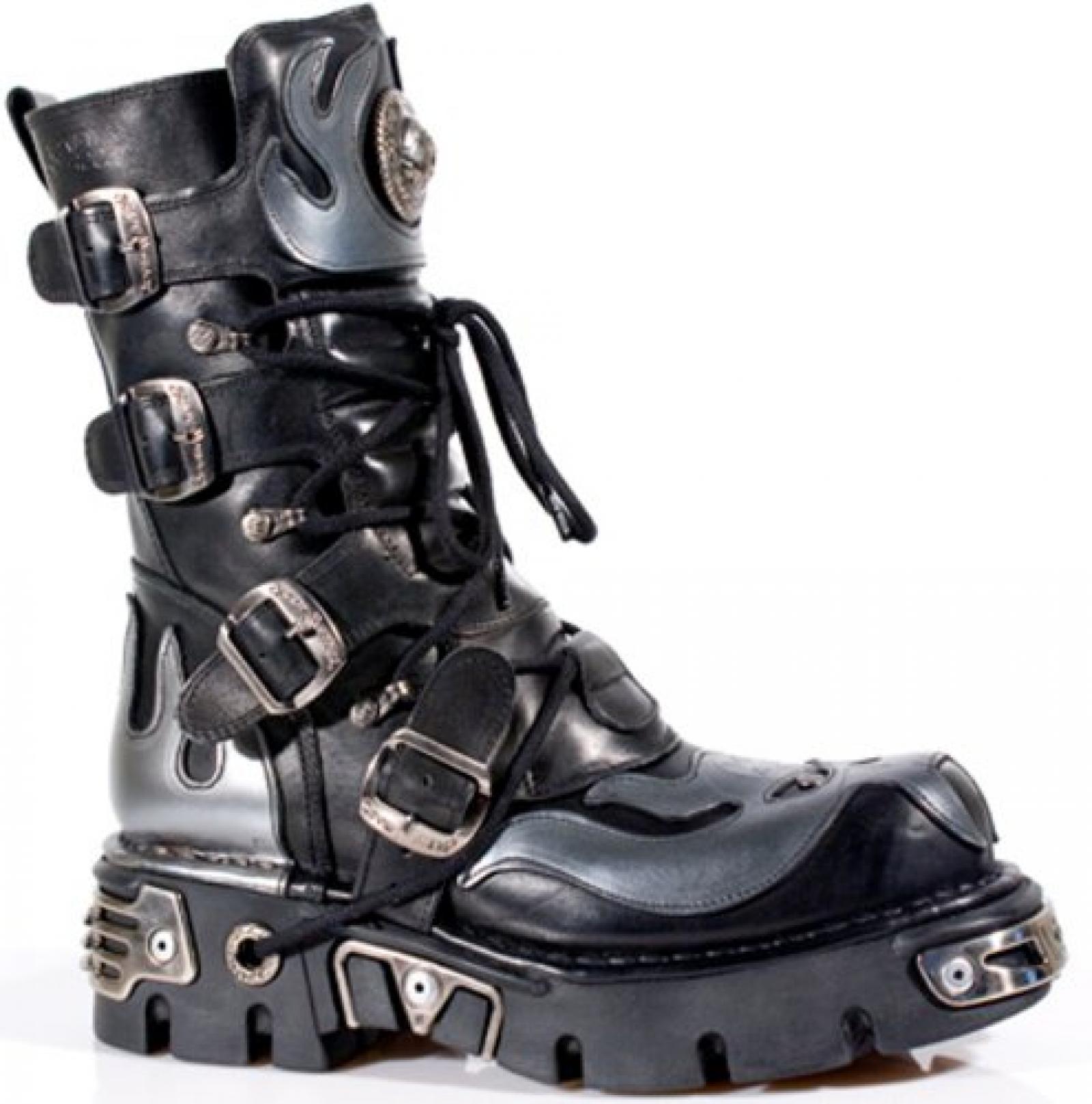 New Rock Boots Unisex Stiefel - Style 107 S2 silber 