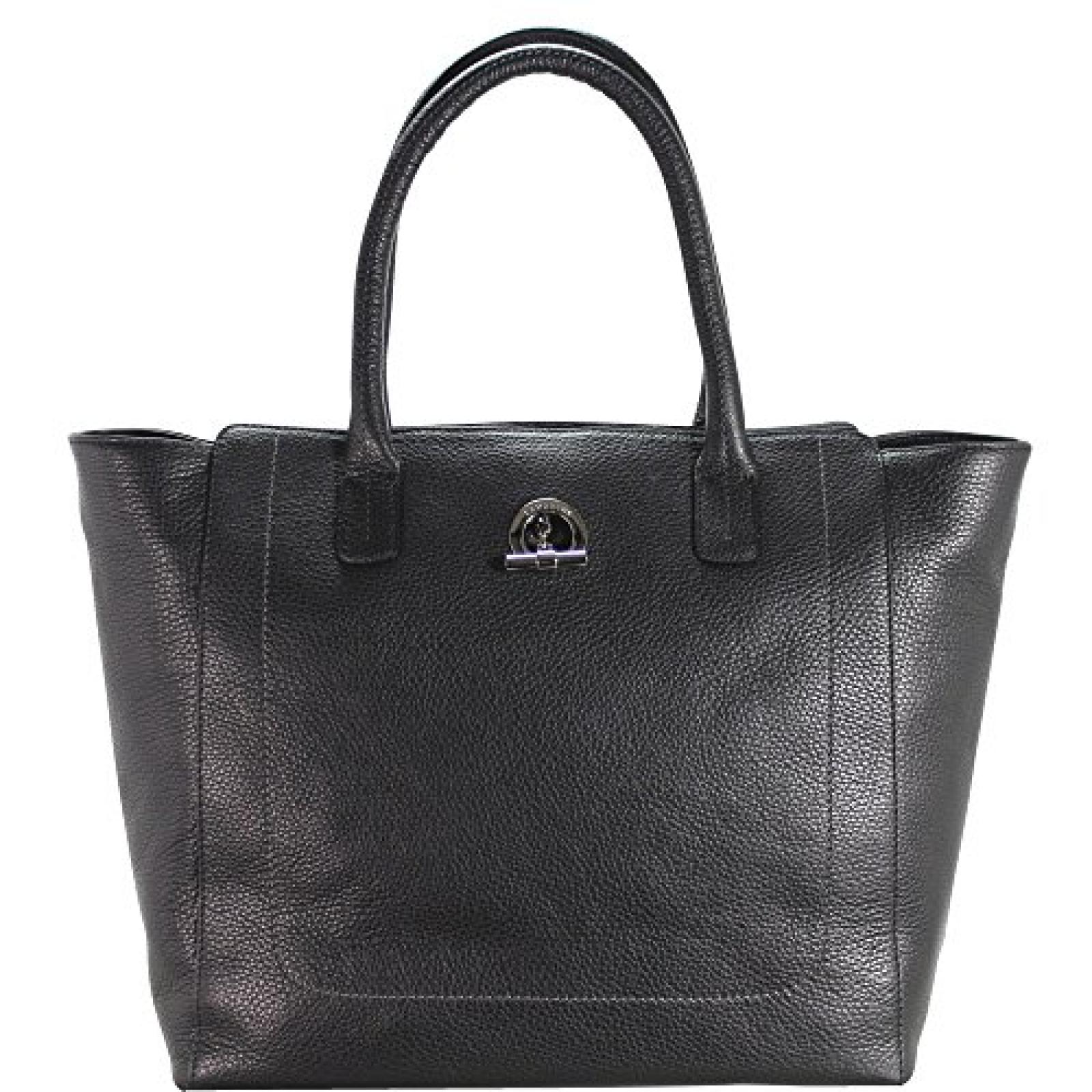 Lamarthe Paris Shopper Tasche Leder 45 cm nero 