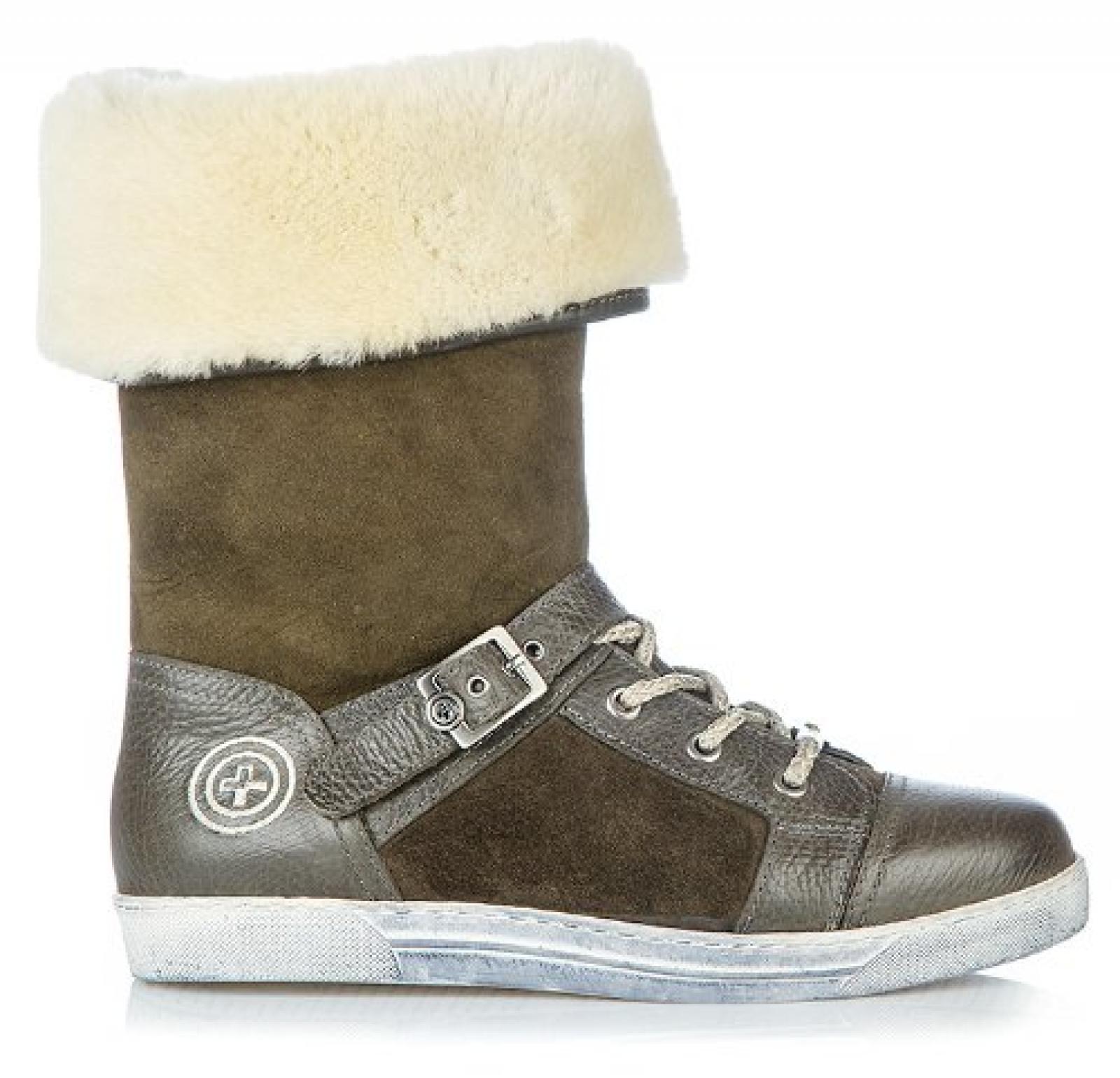 Gino-B Damen Sneaker Saalbach Combi Kaki 